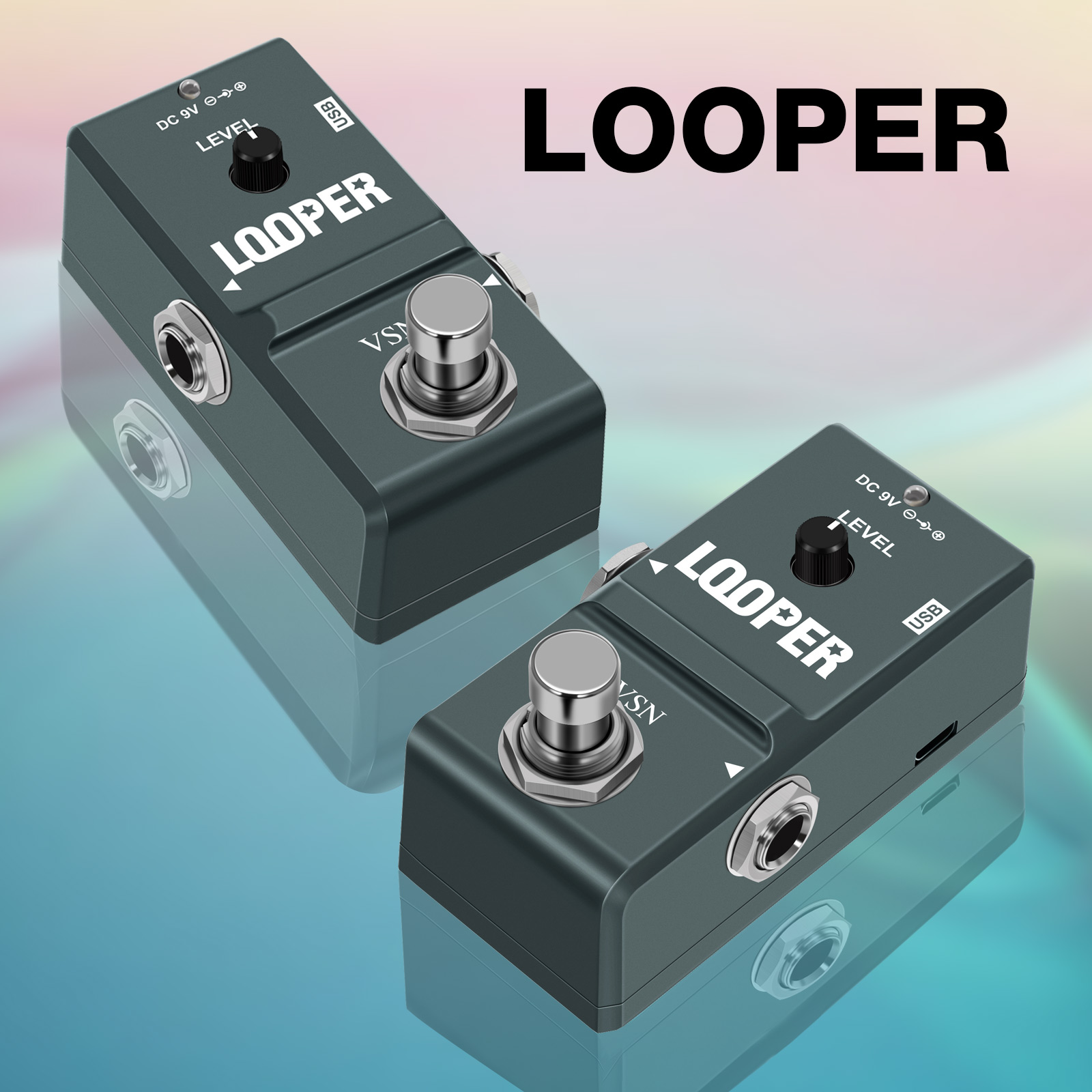 Looper Pedal Guitar - VSN Pedal gitar Looper, Pedal efek