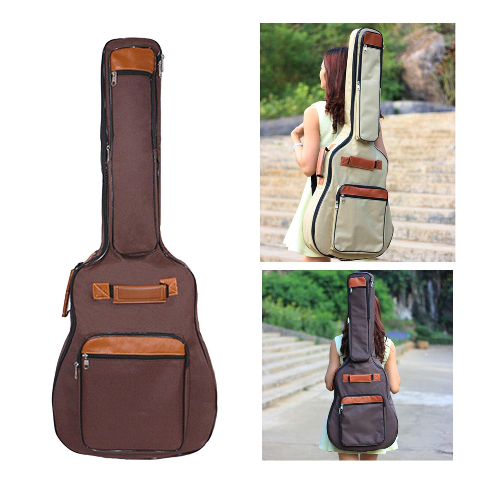Guitar Strap Padded - Miwayer tas gitar akustik 41 inci,