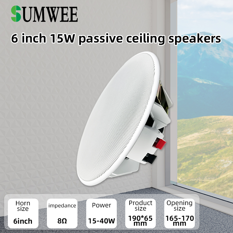 Audio Music In Background - Speaker Plafon 6 Inci 8ohm Suara