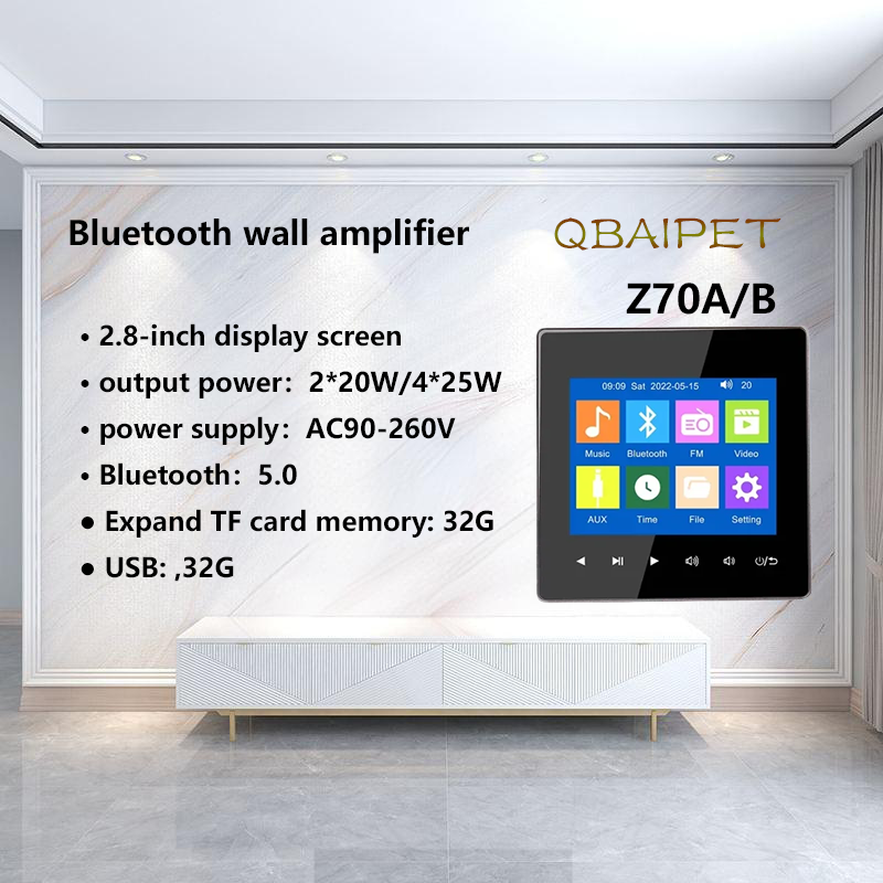 Audio Music In Background - Amplifier Dinding Bluetooth rumah, sistem kontrol