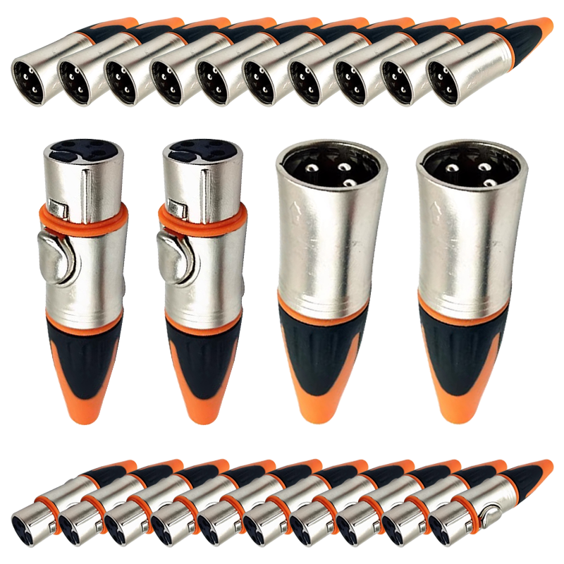 Cable Xlr Balanced - 5/20/100 buah 3Pin soket lurus seimbang,