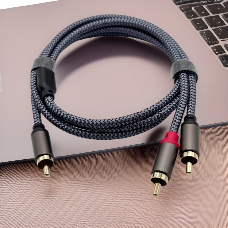 Audio Music Splitter - Kabel Splitter Audio RCA Pendek 0.3/0.5/3m,