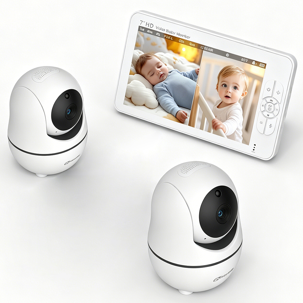 Audio Detect Music - Monitor Bayi Layar Terpisah HD 7
