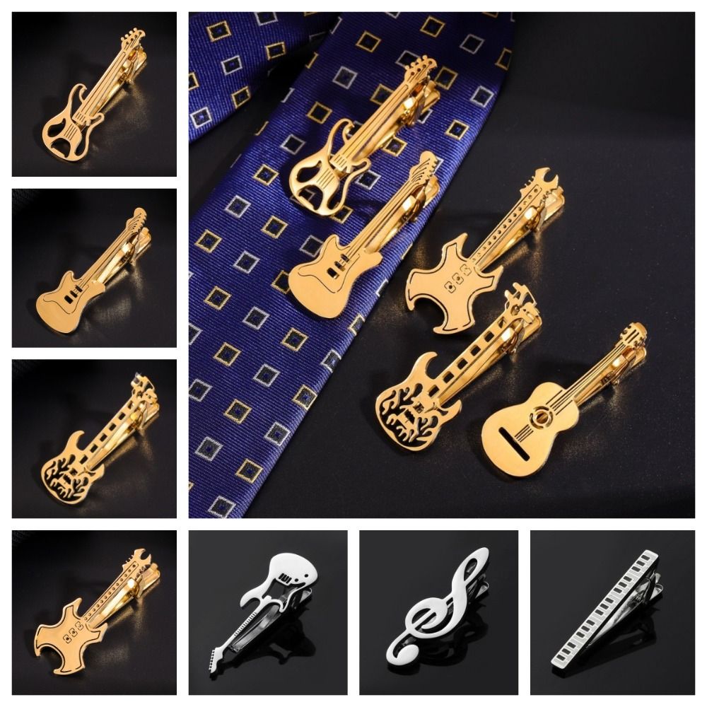 Audio Music Notes - Fashion Treble Clef Gitar Dasi Klip