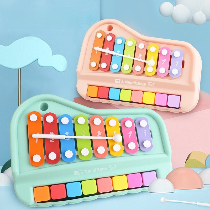 Audio Music Notes - Piano Xylophone 8 Nada 2-in-1 Mainan