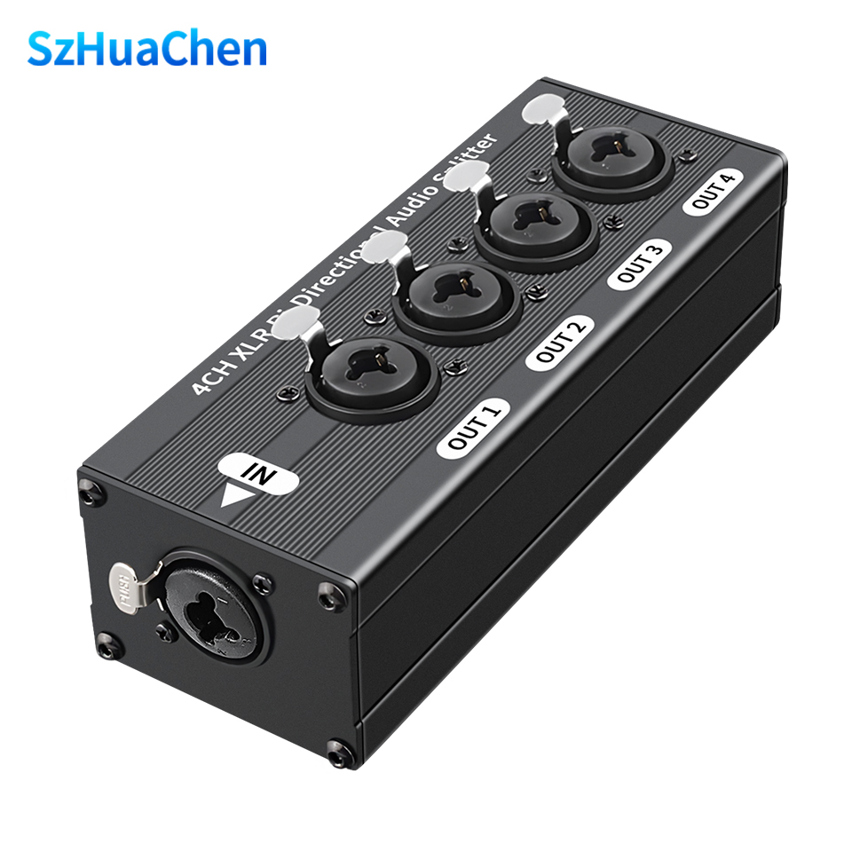 Cable Xlr Balanced - Kotak Pembagi Audio Seimbang XLR 1X4