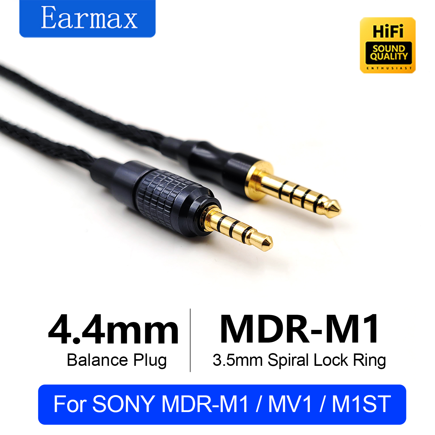 Cable Xlr Balanced - Untuk SONY MDR-M1 MV1 M1ST 4.4mm