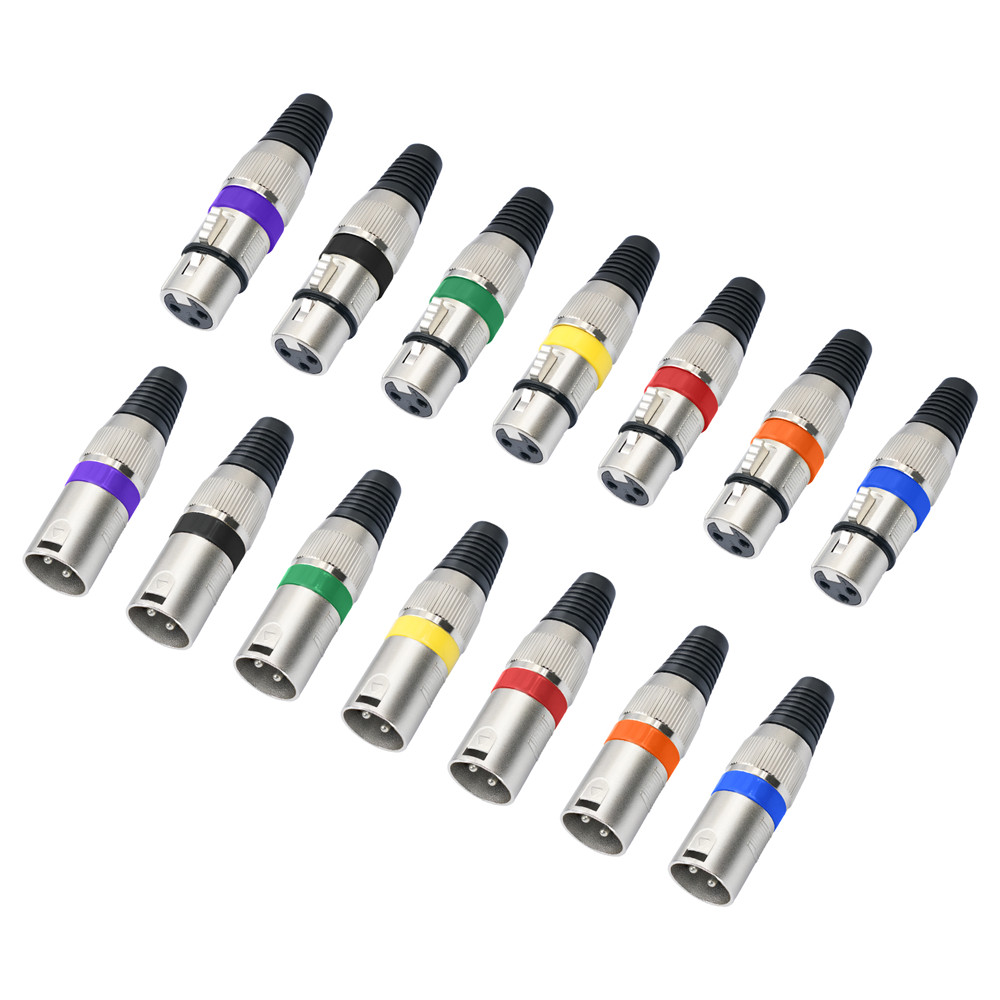 Cable Xlr Balanced - Konektor XLR 3 Pin Cangkang Paduan