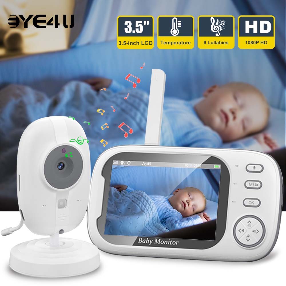 Audio Detect Music - Monitor bayi Video 3.5'', Audio dua