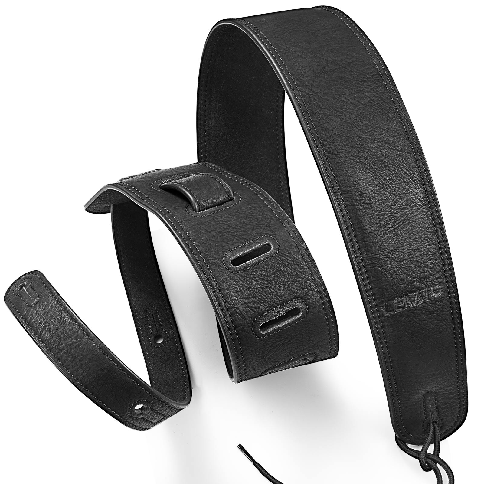 Guitar Strap Padded - Kulit Tali Gitar Bass Lekato dengan