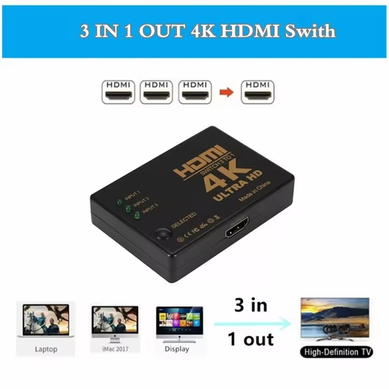 3 Input 1 Output Sakelar Kompa - Audio Music Splitter ulasan dan harga