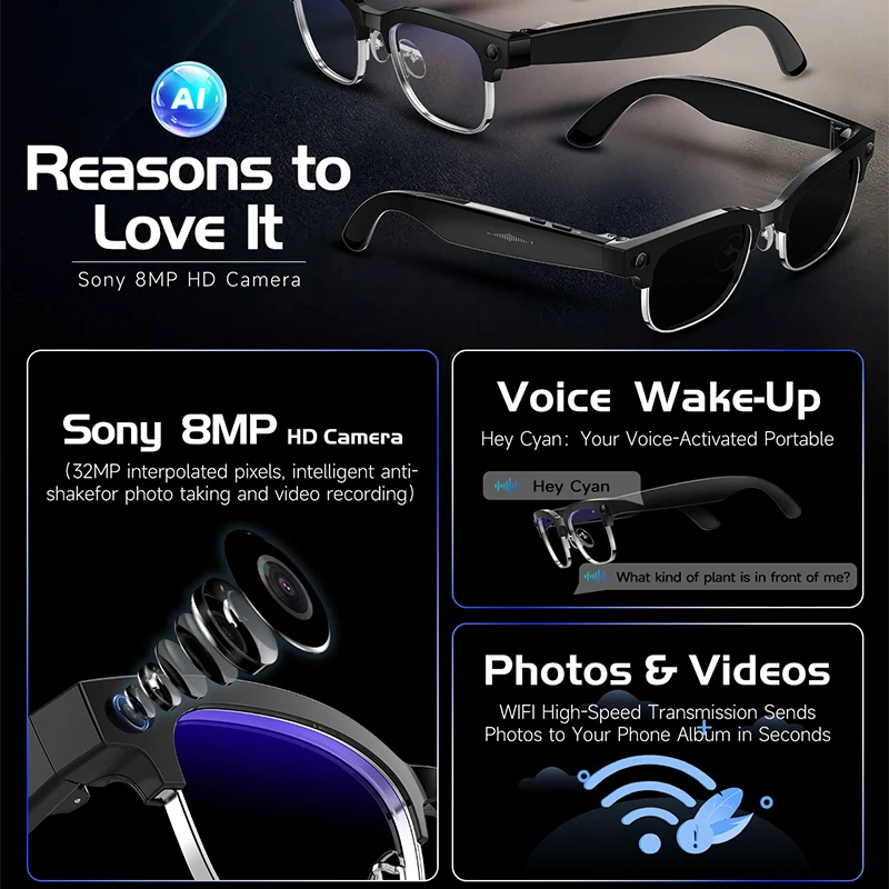 Kacamata Penerjemah Cerdas AI  - Audio Music Recognition ulasan dan harga