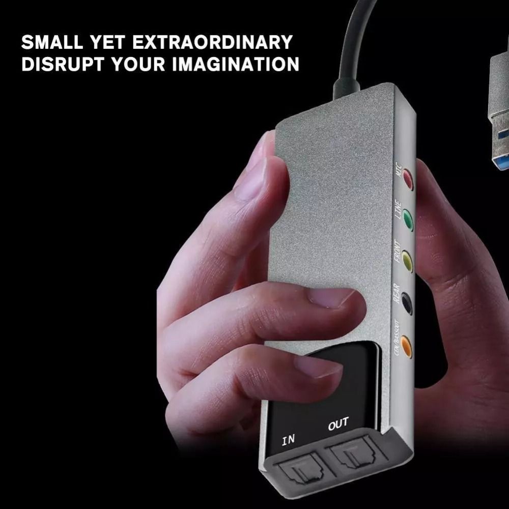 Kartu Suara USB Baru 7.1 5.1 S - Audio Music Live ulasan dan harga