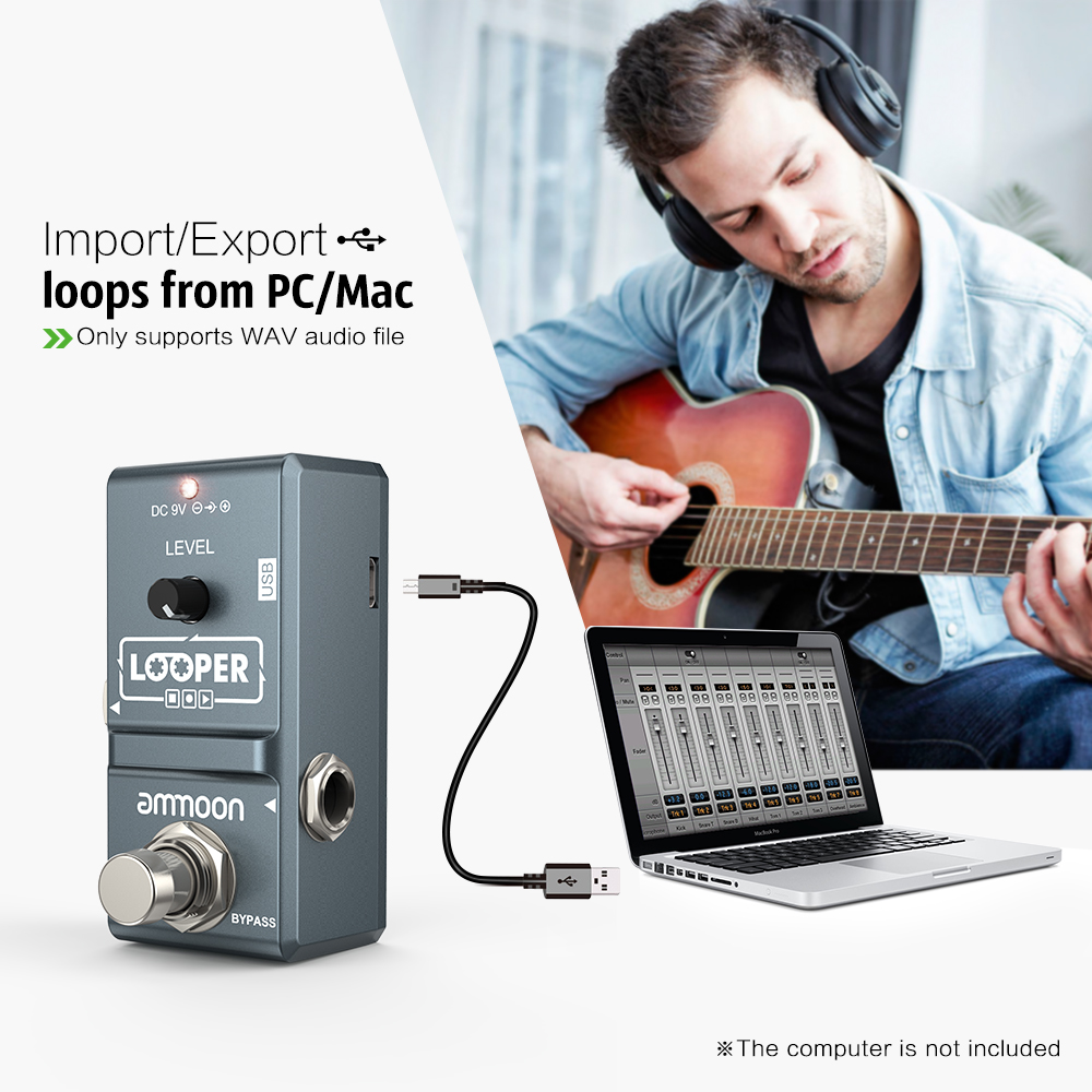 Ammoon AP-09 Pedal efek gitar  - Looper Pedal Guitar ulasan dan harga