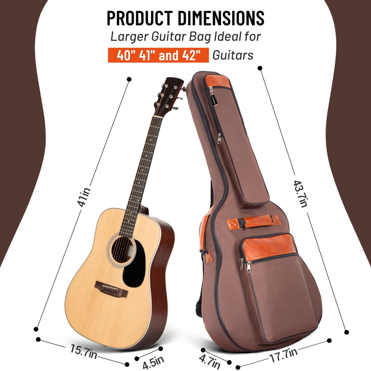 Miwayer tas gitar akustik 41 i - Guitar Strap Padded ulasan dan harga