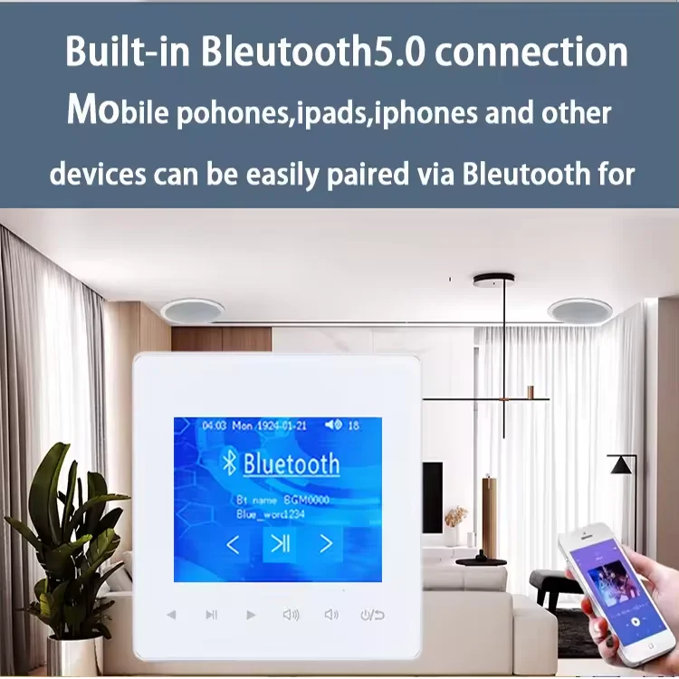 Amplifier Dinding Bluetooth ru - Audio Music In Background ulasan dan harga