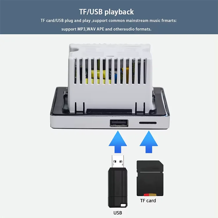 Amplifier Dinding Bluetooth ru - Audio Music In Background ulasan dan harga