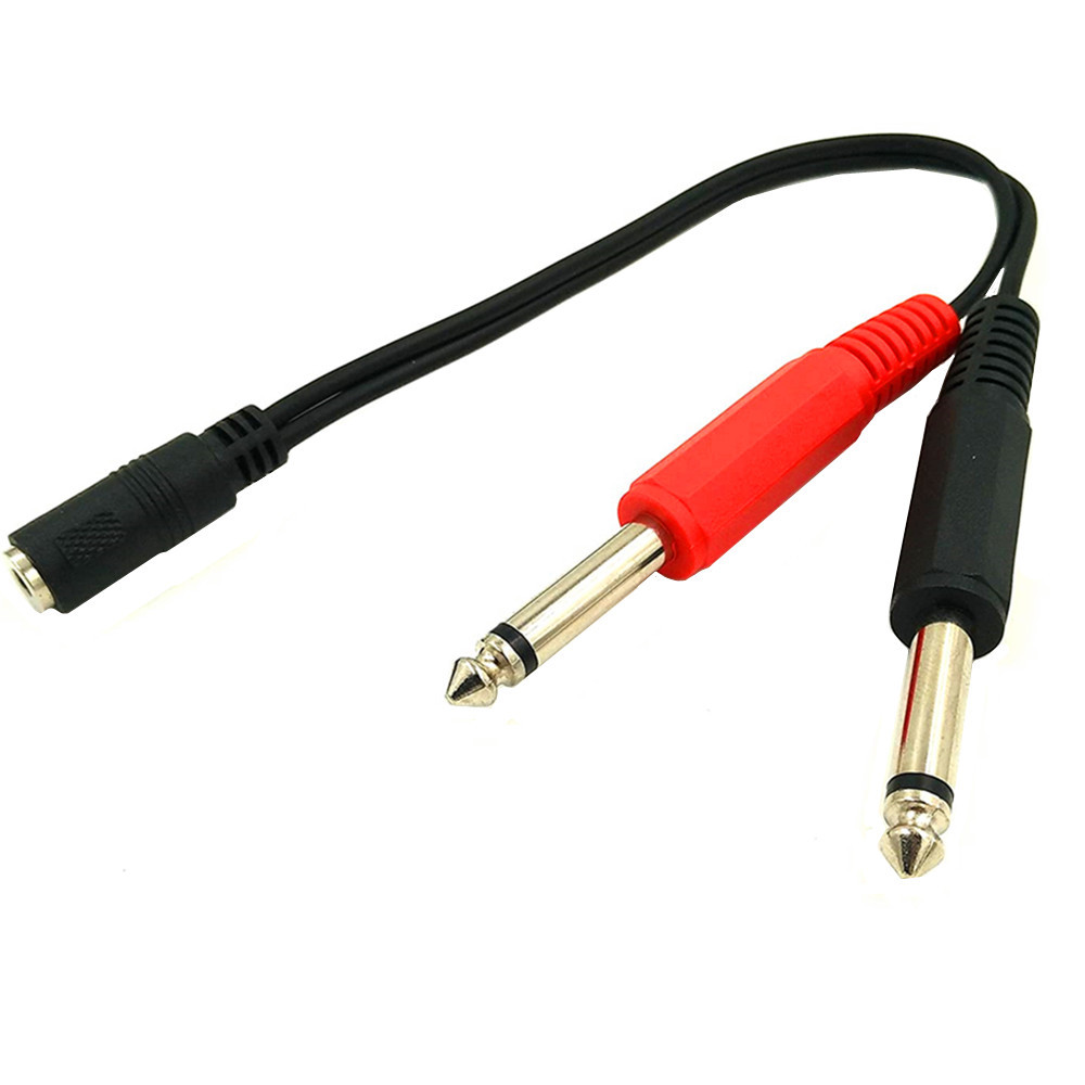 Kabel Adaptor 6.35 Mm Male Ke  - Audio Music Splitter ulasan dan harga