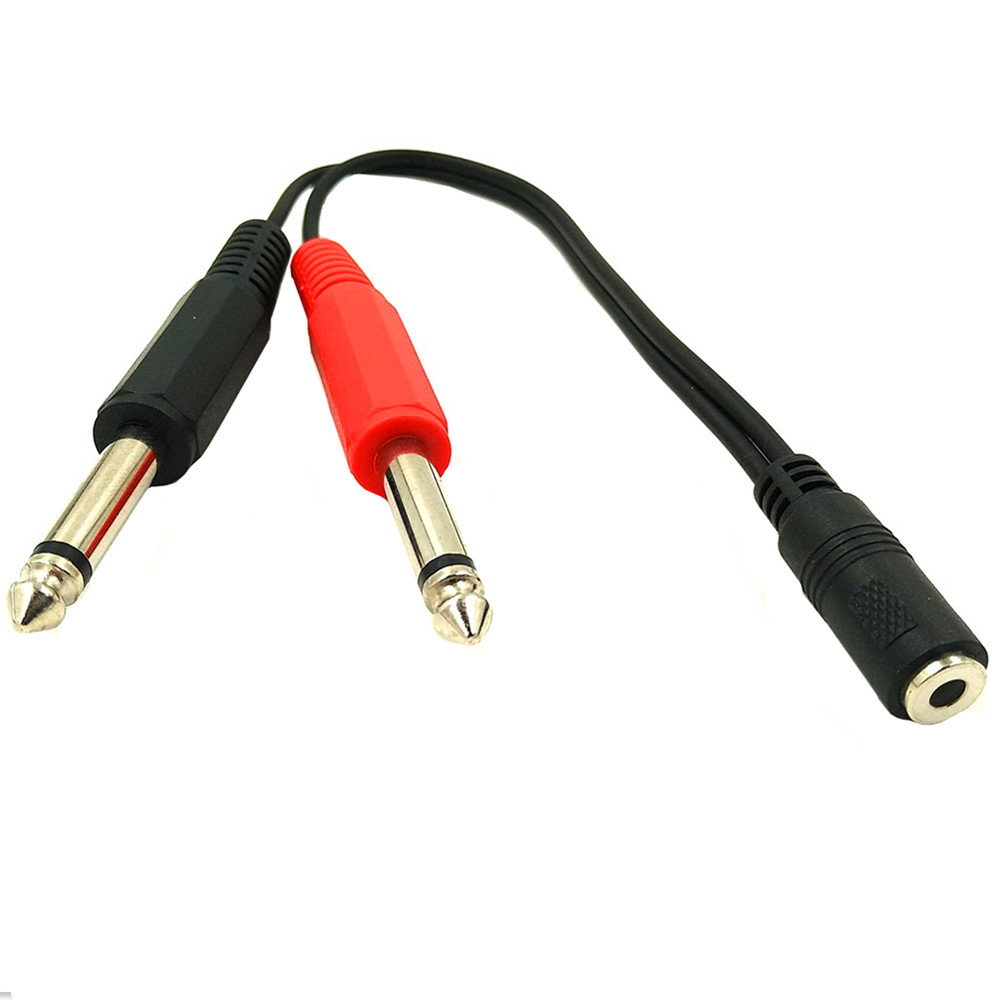 Kabel Adaptor 6.35 Mm Male Ke  - Audio Music Splitter ulasan dan harga