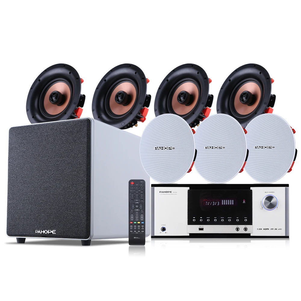 7.1 Set Speaker Plafon Home Th - Audio Music In Background ulasan dan harga