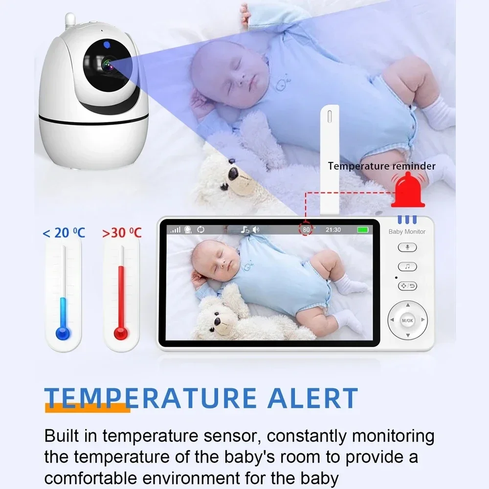 VBABM ABM501 Baby Monitor 5.0  - Audio Detect Music ulasan dan harga
