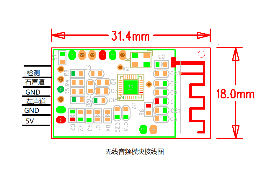 Modul Transmisi Audio Nirkabel - Audio Music Image ulasan dan harga