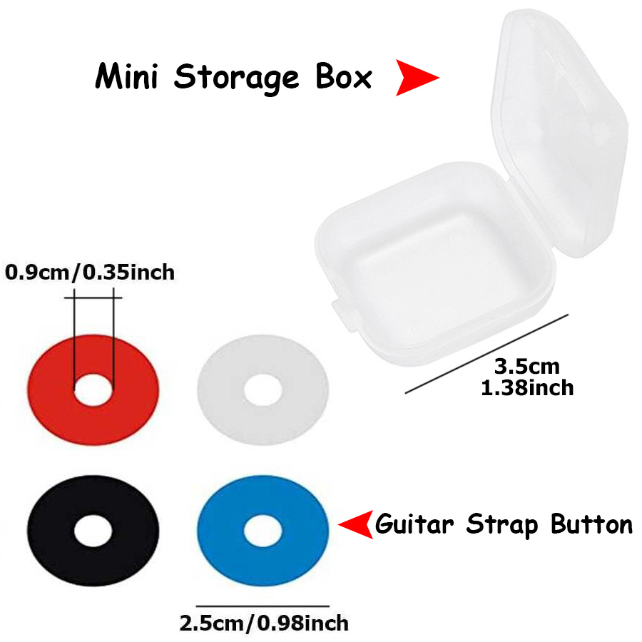 10 Buah Kancing Tali Gitar Sil - Guitar Strap Padded ulasan dan harga