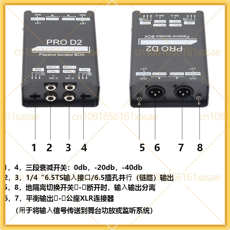 Kabel DI Box Profesional 6.5mm - Cable Xlr Balanced ulasan dan harga