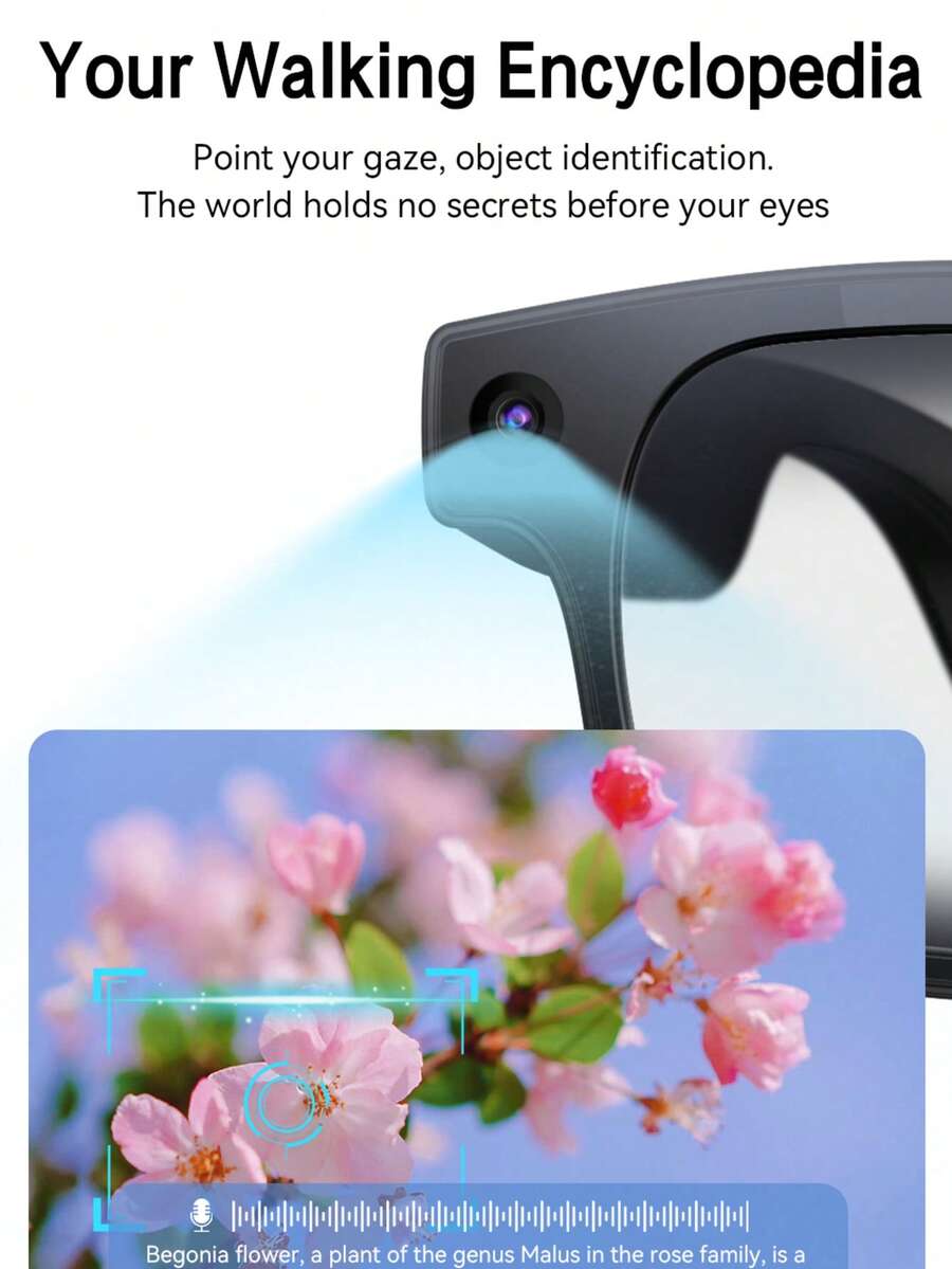 Kacamata Pintar AI Dengan Kame - Audio Music Recognition ulasan dan harga