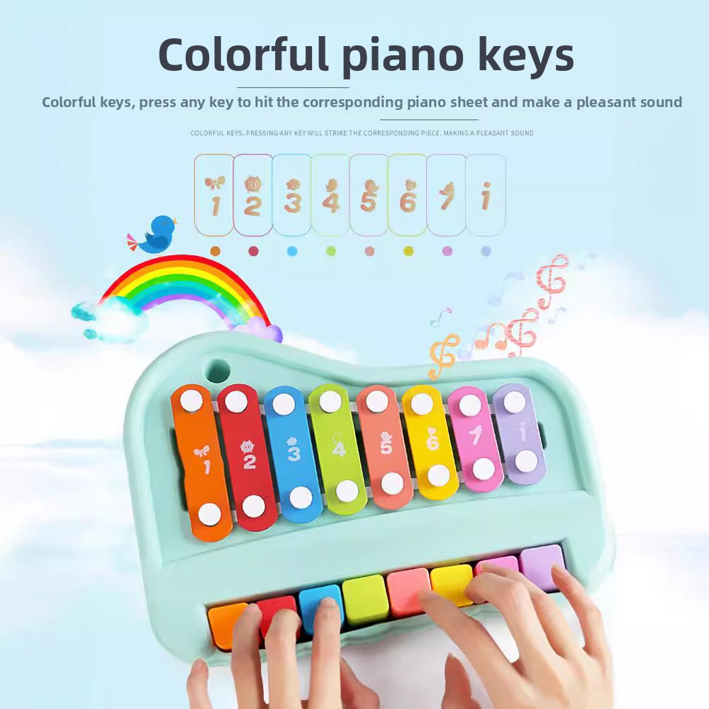 Piano Xylophone 8 Nada 2-in-1  - Audio Music Notes ulasan dan harga