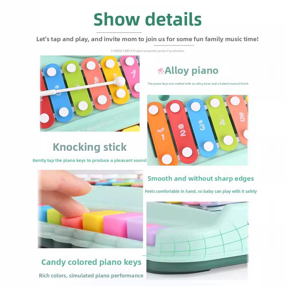 Piano Xylophone 8 Nada 2-in-1  - Audio Music Notes ulasan dan harga