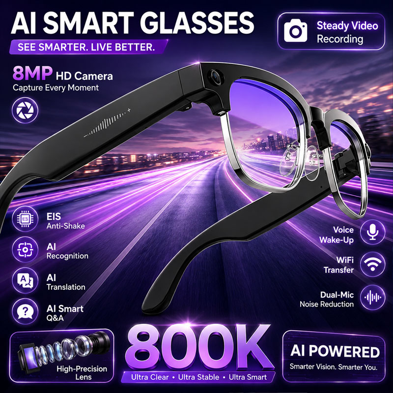 Kacamata Pintar W630 Kamera HD - Audio Music Image ulasan dan harga