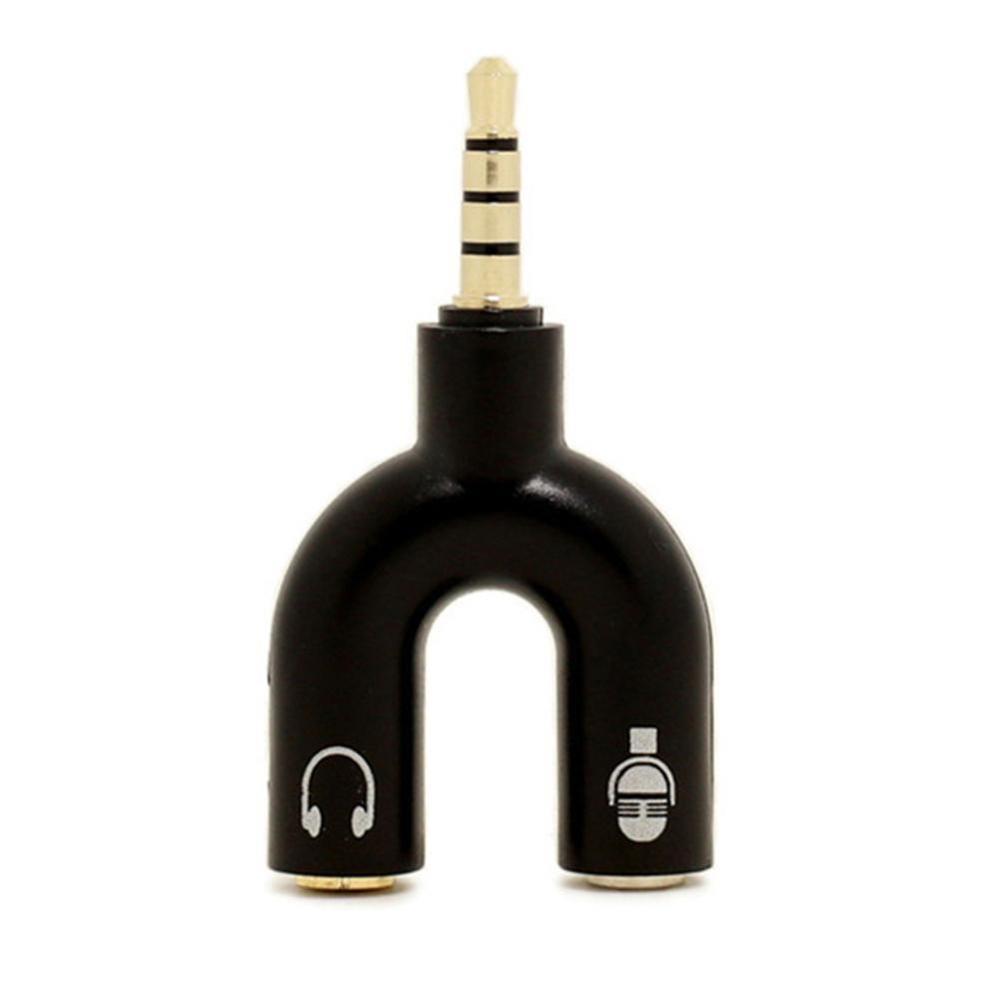 1 Buah Adaptor Tipe U Ganda 3. - Audio Music Splitter ulasan dan harga