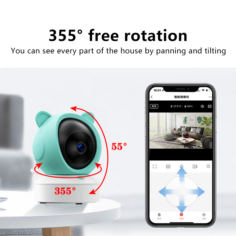 Danmini 1080P Baby Monitor Mob - Audio Detect Music ulasan dan harga