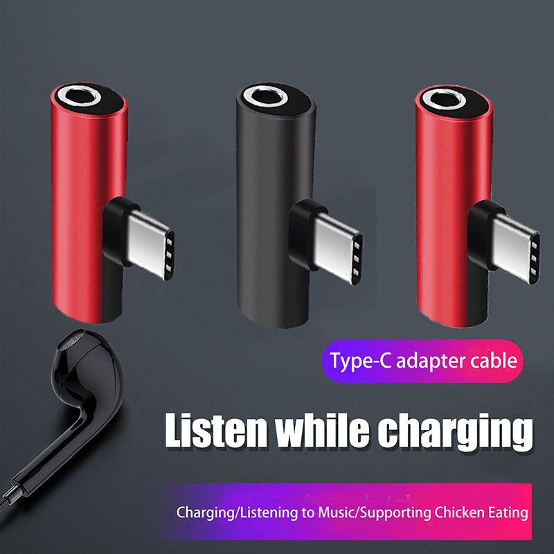 Adaptor Logam USB Tipe-C Ke 3. - Audio Music Splitter ulasan dan harga