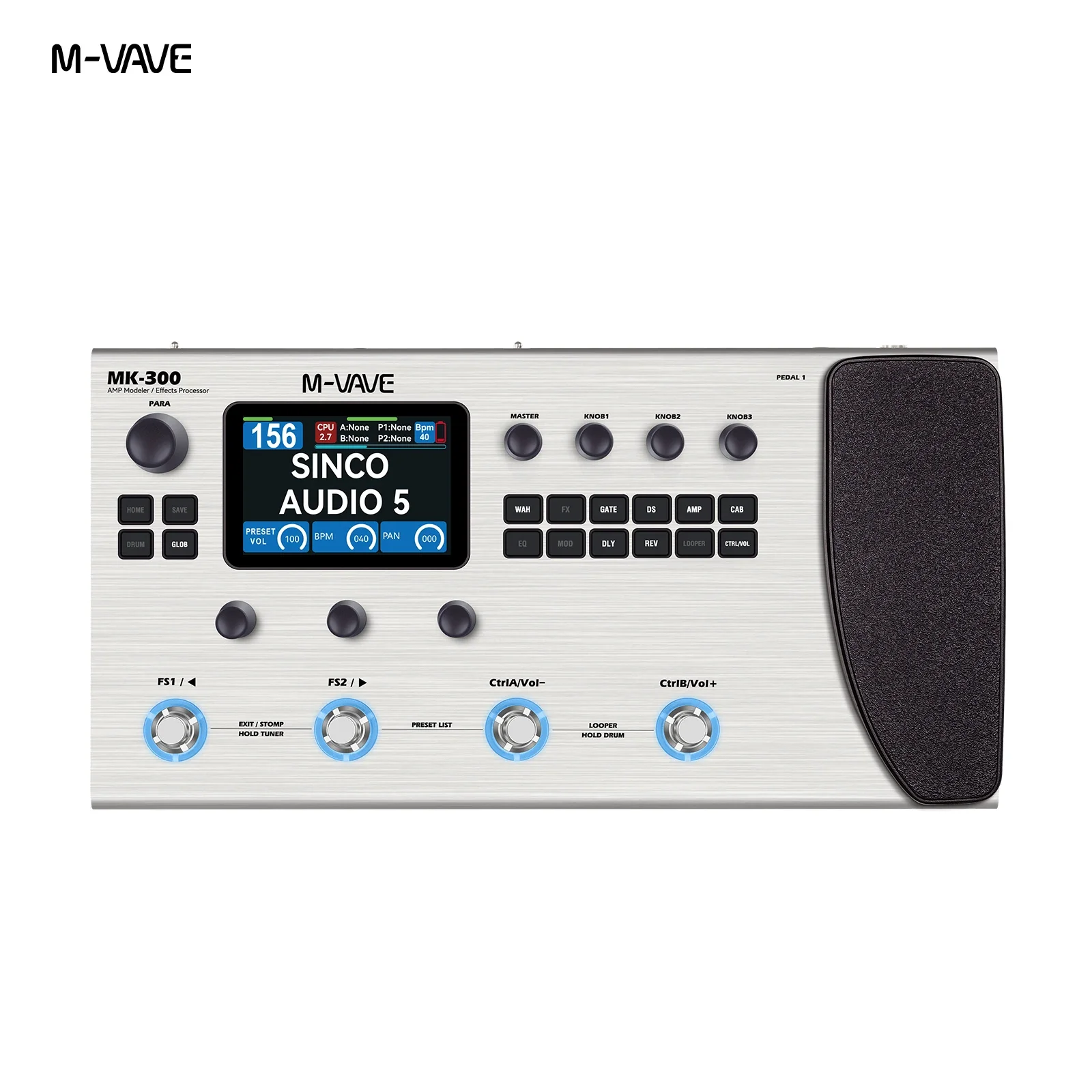 M-VAVE MK-300 Prosesor Multi-E - Looper Pedal Guitar ulasan dan harga