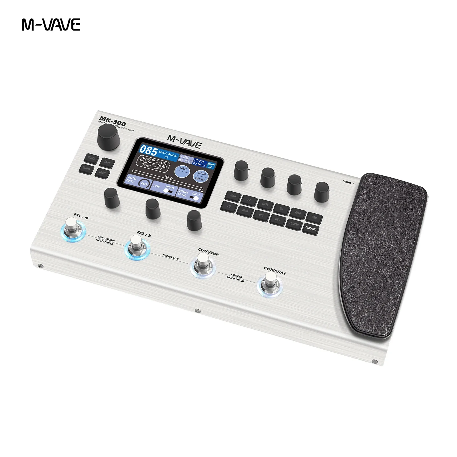 M-VAVE MK-300 Prosesor Multi-E - Looper Pedal Guitar ulasan dan harga