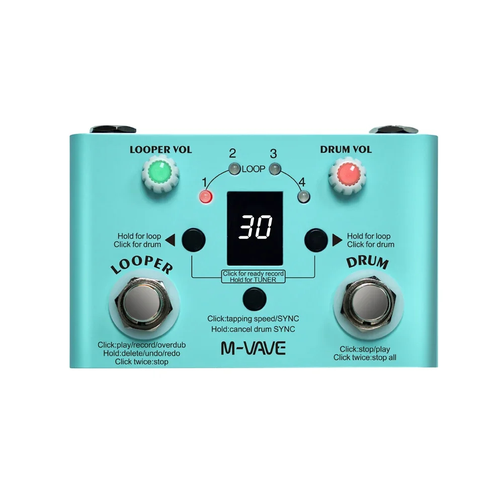M-vave Lost Tempo mesin Drum & - Looper Pedal Guitar ulasan dan harga