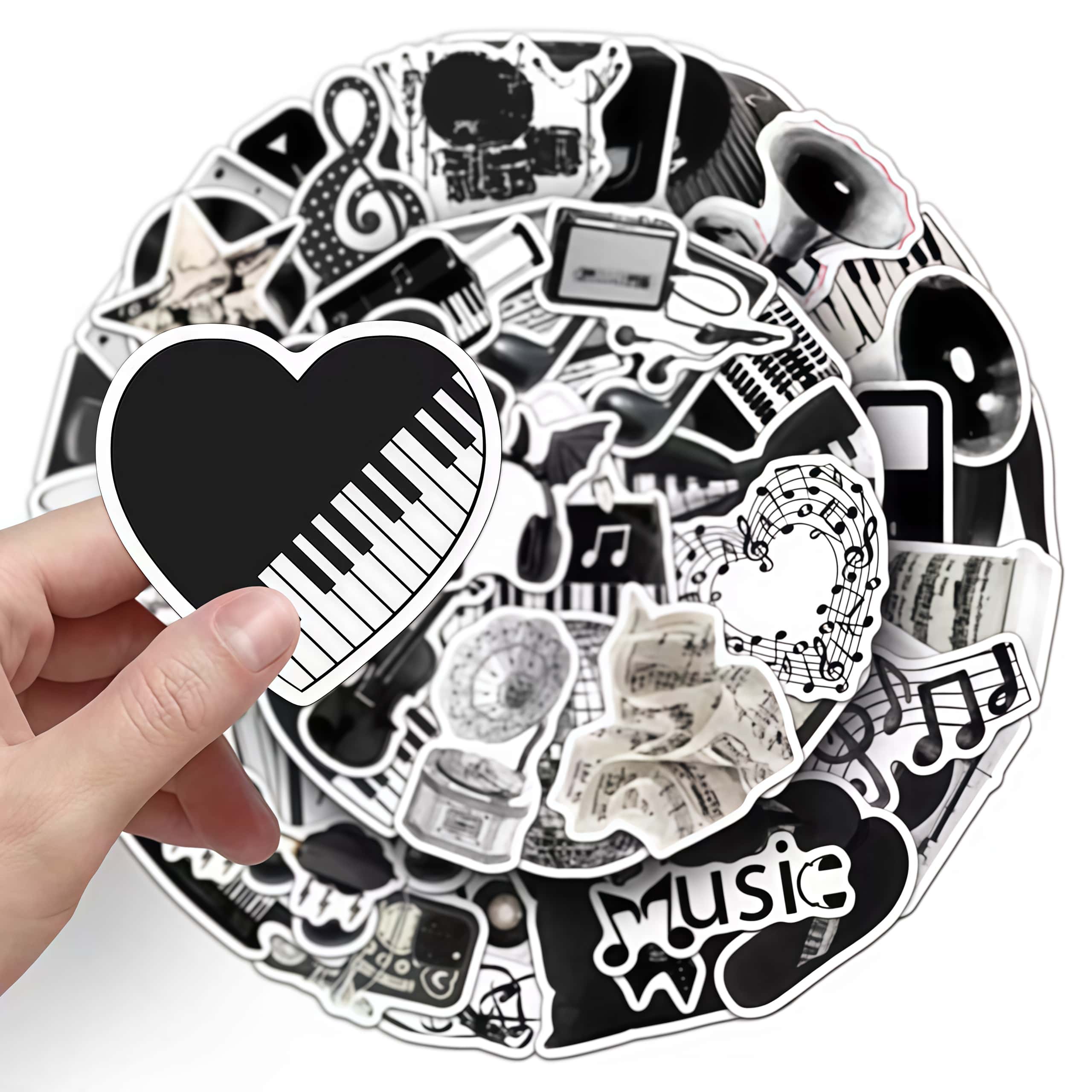 50 Buah Stiker Alat Musik Hita - Audio Music Notes ulasan dan harga