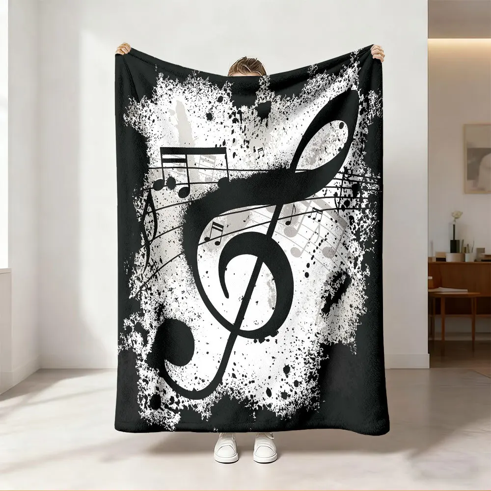 Selimut Lempar Motif Pelangi N - Audio Music Notes ulasan dan harga