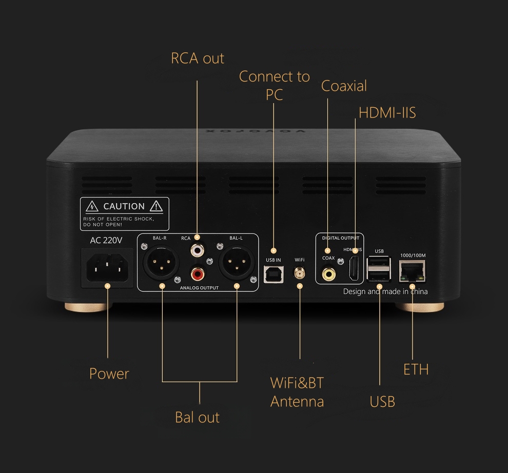 VOVOFOX-HiFi AP05S Pemutar Mus - Cable Xlr Balanced ulasan dan harga