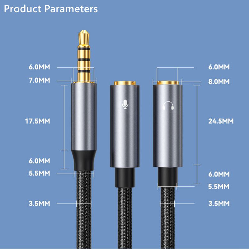Kabel Audio Aux Jack 3.5mm pri - Audio Music Splitter ulasan dan harga