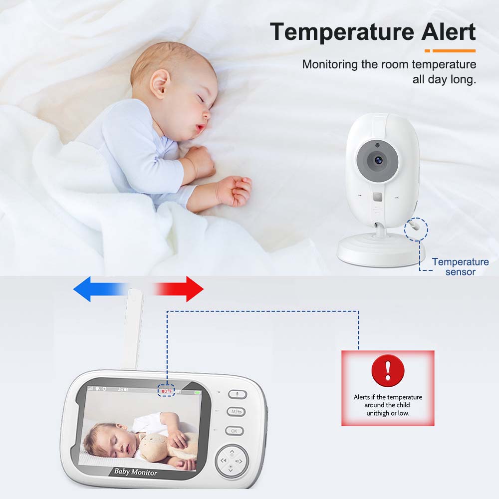 Monitor bayi Video 3.5'', Audi - Audio Detect Music ulasan dan harga