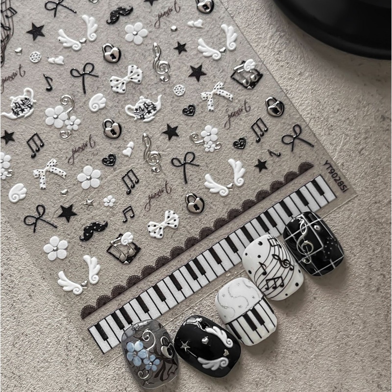 Stiker Kuku Catatan Piano Hita - Audio Music Notes ulasan dan harga